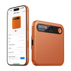 BOYA Notra Balso įrašytuvas su AI transkriptacija - Oranžinė -- Uncategorized