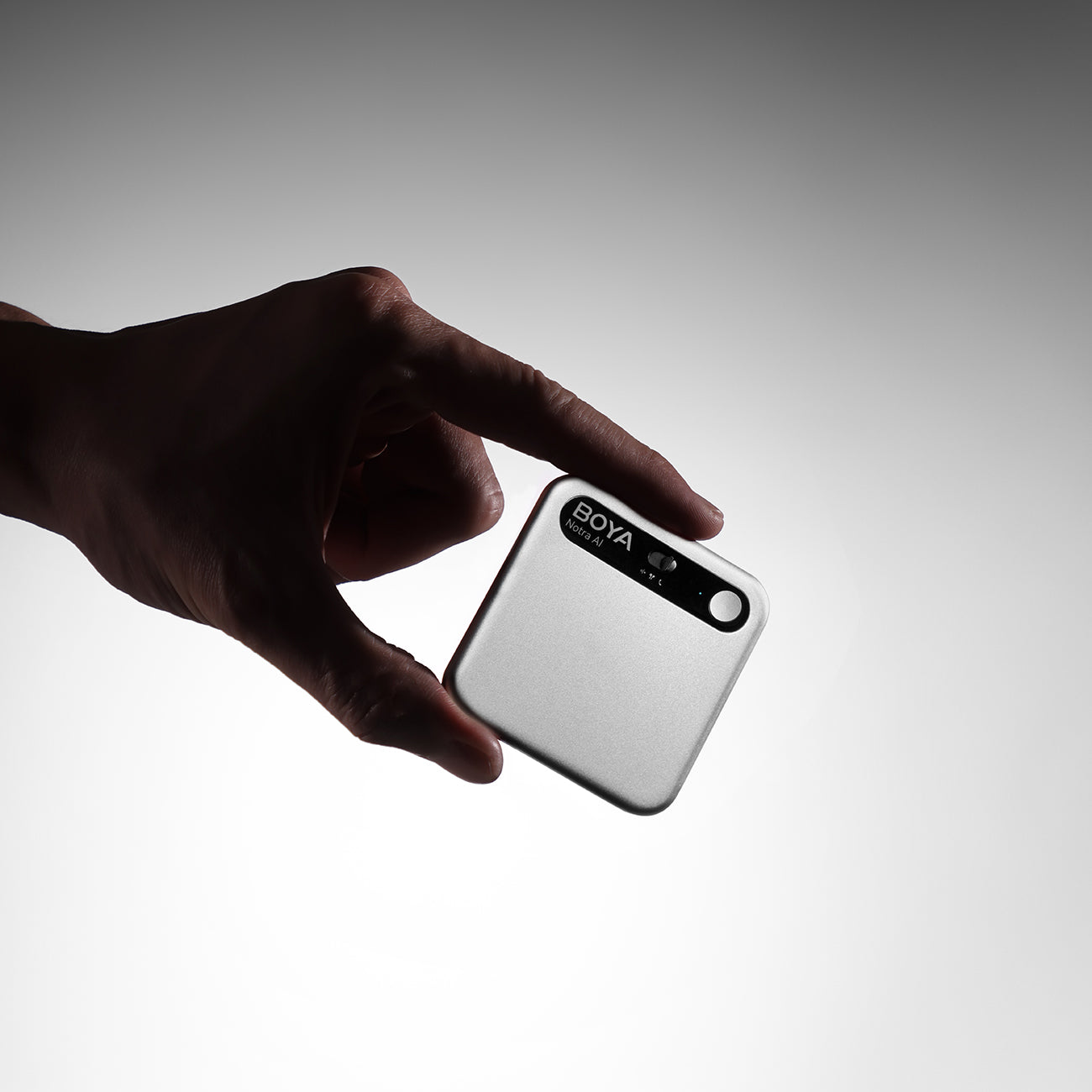 BOYA Notra Balso įrašytuvas su AI transkriptacija - Sidabrinė -- Uncategorized