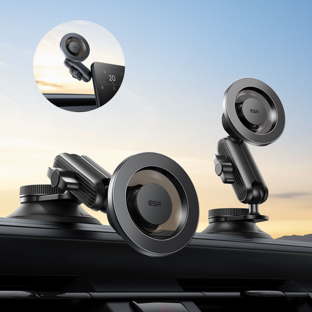 ESR omnilock MagSafe cockpit car mount - juoda -- Cell phone holders