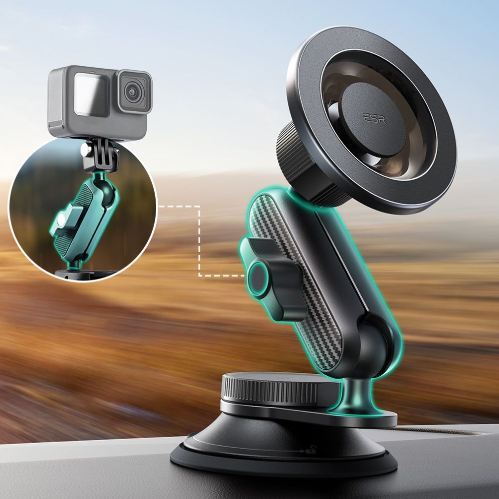 ESR omnilock MagSafe cockpit car mount - juoda -- Cell phone holders