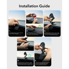 ESR omnilock MagSafe cockpit car mount - juoda -- Cell phone holders