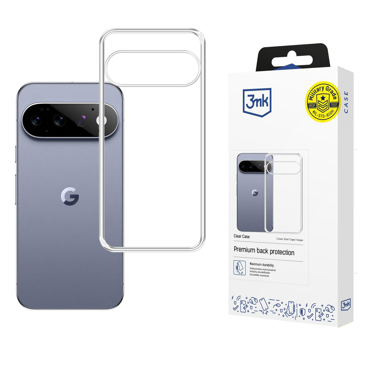 3mk Clear Case dėklas Google Pixel 11 / Pixel 11 Pro - skaidrus -- Google Pixel 11 / Google Pixel 11 Pro
