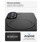 Spigen airskin aramid mag MagSafe dėklas skirtas Samsung Galaxy S26 - Black