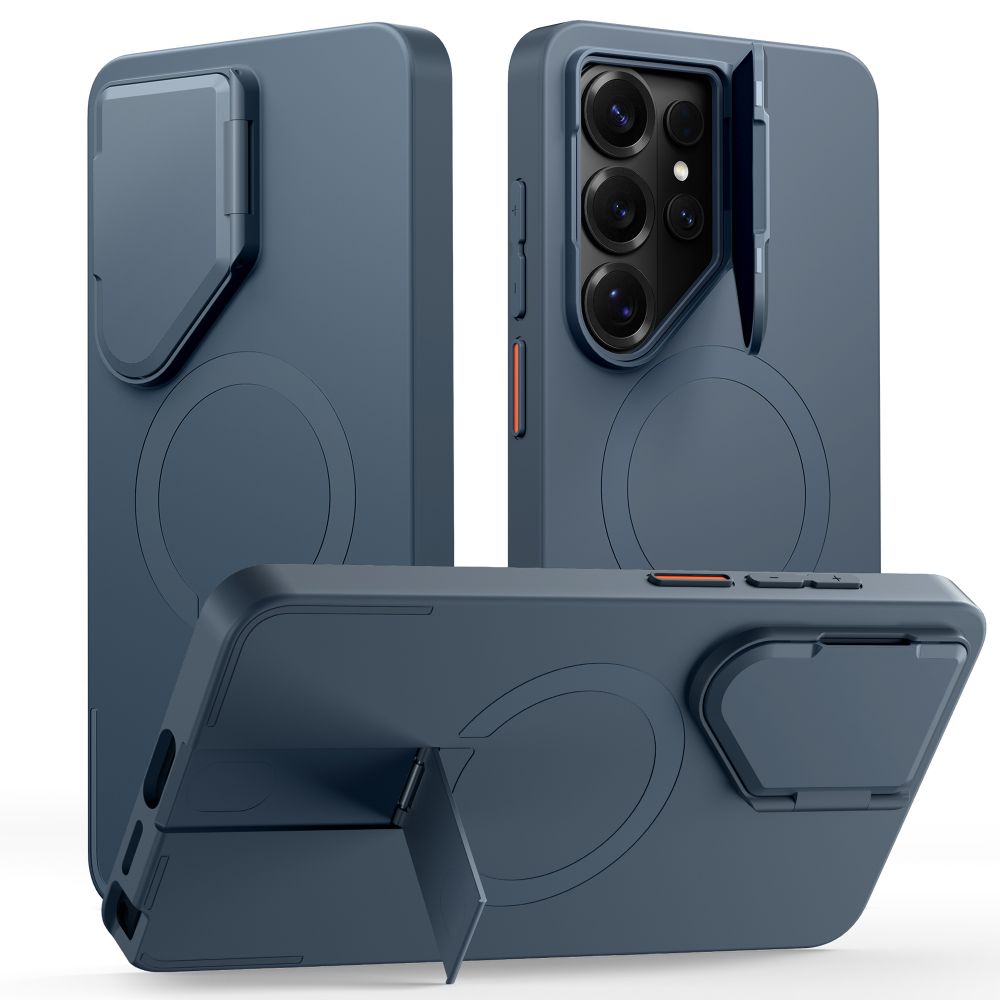 Tech-protect kevlar aura MagSafe dėklas skirtas Samsung Galaxy S26 Ultra - Navy Blue -- Samsung Galaxy S26 Ultra - Navy Blue