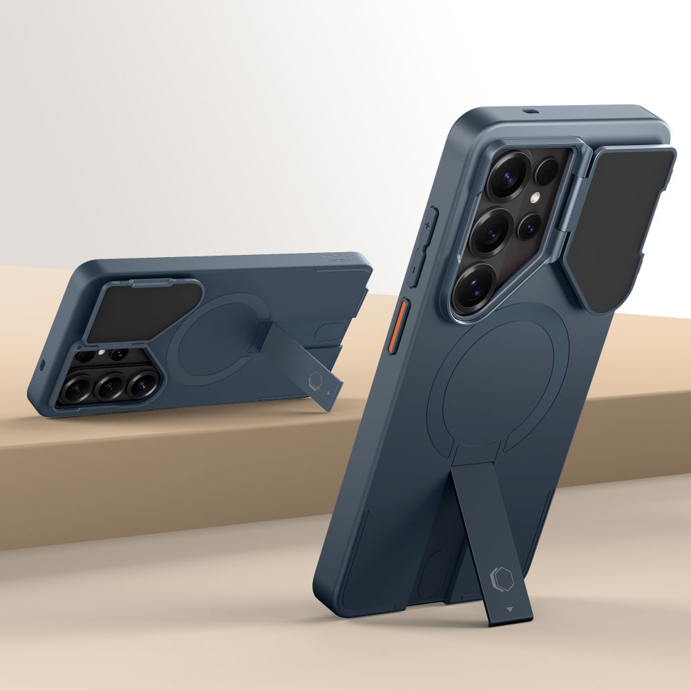Tech-protect kevlar aura MagSafe dėklas skirtas Samsung Galaxy S26 Ultra - Navy Blue -- Samsung Galaxy S26 Ultra - Navy Blue