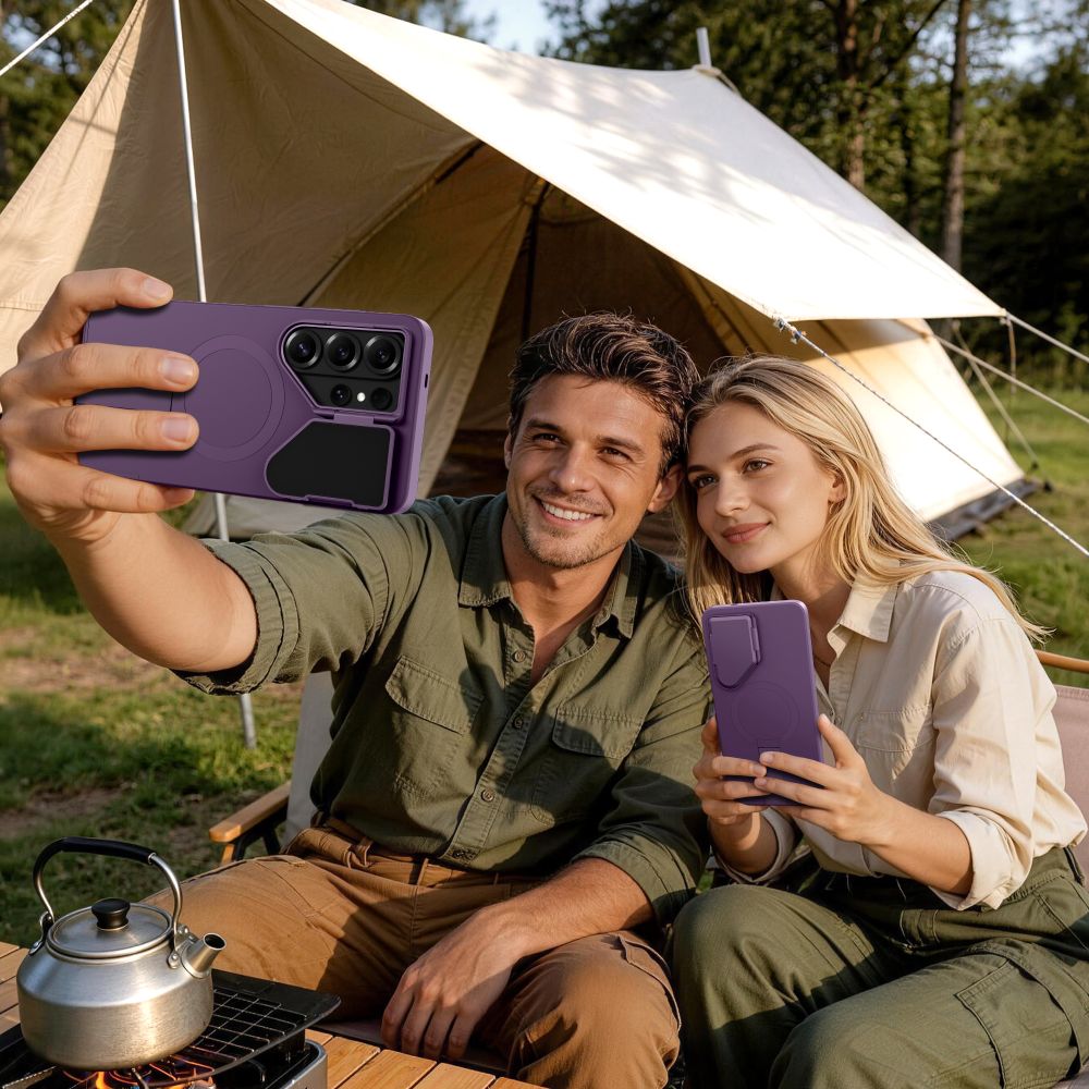 Tech-protect kevlar aura MagSafe dėklas skirtas Samsung Galaxy S26 Ultra - Purple -- Samsung Galaxy S26 Ultra - Purple