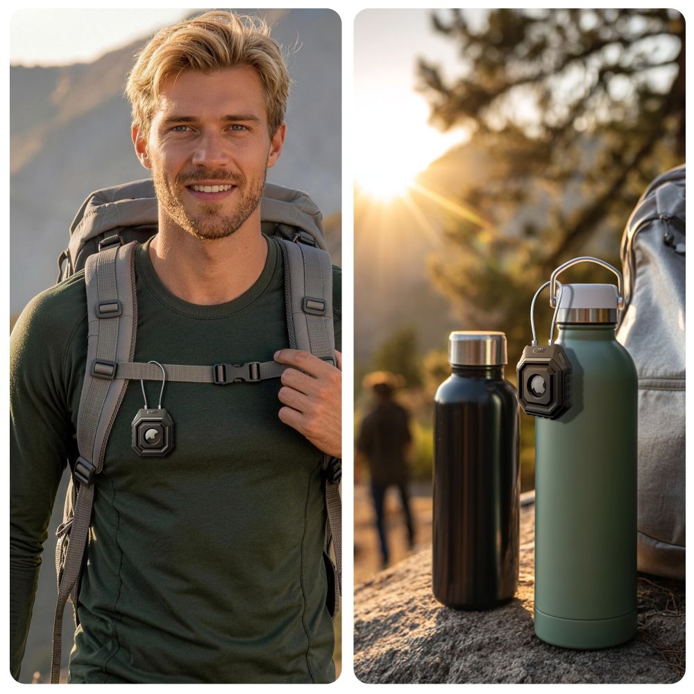 Tech-protect kevlar seal dėklas skirtas apple airtag 1/2 - juoda -- Cell phone cases and covers