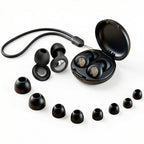 Tech-Protect QuietFit silikoninės ausinės su akustiniu filtru - Juoda -- Uncategorized
