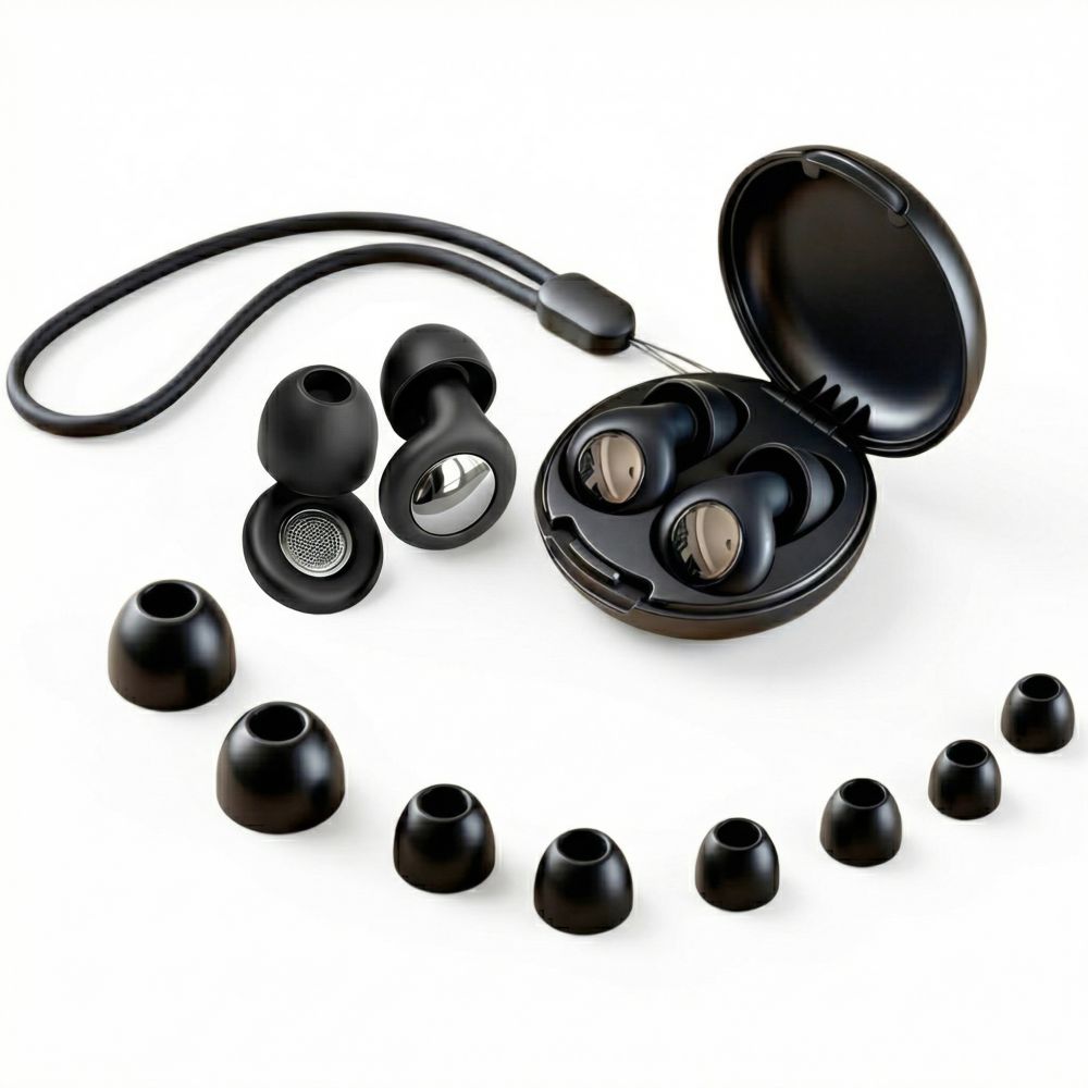 Tech-Protect QuietFit silikoninės ausinės su akustiniu filtru - Juoda -- Uncategorized
