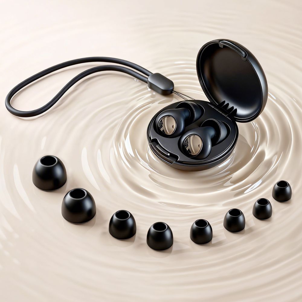 Tech-Protect QuietFit silikoninės ausinės su akustiniu filtru - Juoda -- Uncategorized