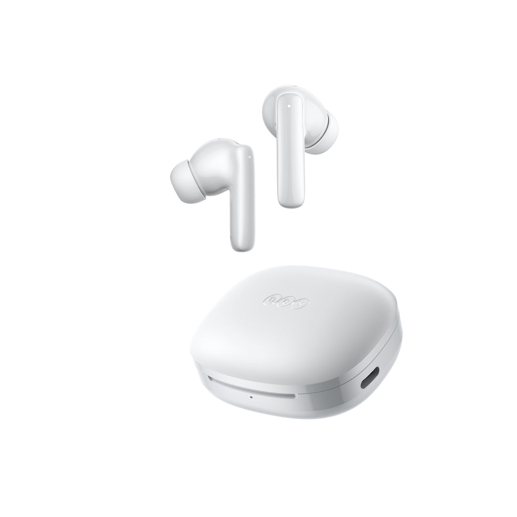 QCY T13 Pro belaidžiai viso orelio triukšmo slopinimo ANC ausimės - balta -- Headphones