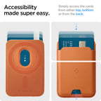Spigen Valentinus MagSafe Magnetinė telefono piniginė - Oranžinė -- Uncategorized