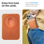 Spigen Valentinus MagSafe Magnetinė telefono piniginė - Oranžinė -- Uncategorized