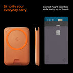 Spigen Valentinus MagFit+ MagSafe magnetinis telefono piniginė - oranžinė -- Uncategorized