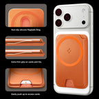 Spigen Valentinus MagFit+ MagSafe magnetinis telefono piniginė - oranžinė -- Uncategorized
