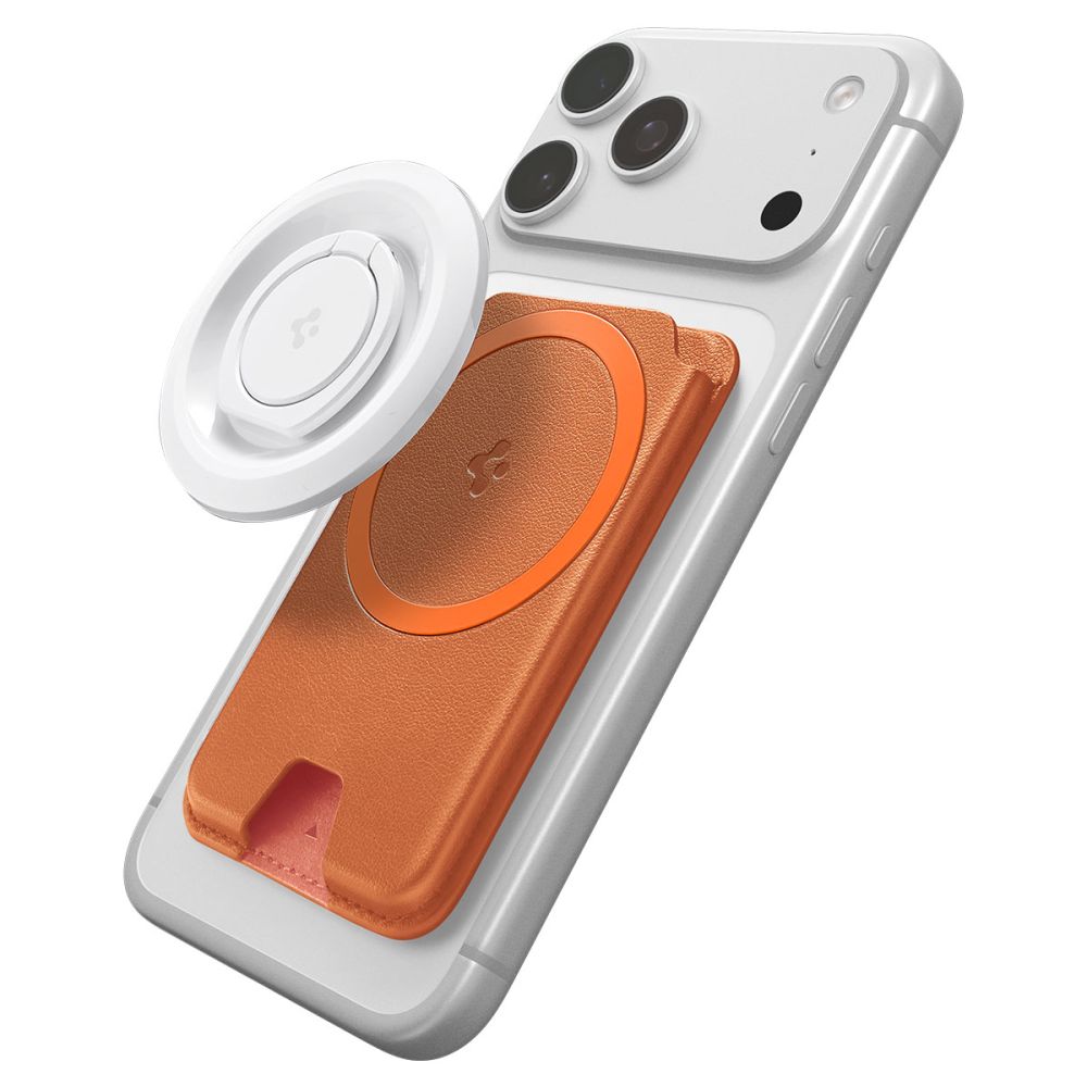Spigen Valentinus MagFit+ MagSafe magnetinis telefono piniginė - oranžinė -- Uncategorized