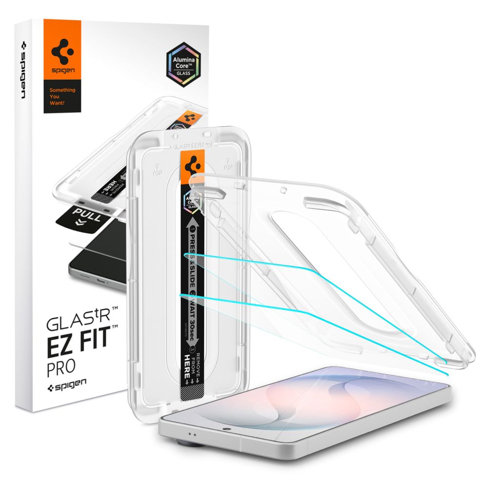 Spigen Glas.tR EZ Fit Pro AC Anti Reflection grūdintas stiklas, 2 vnt., skirtas Samsung Galaxy S26 -- Samsung Galaxy S26