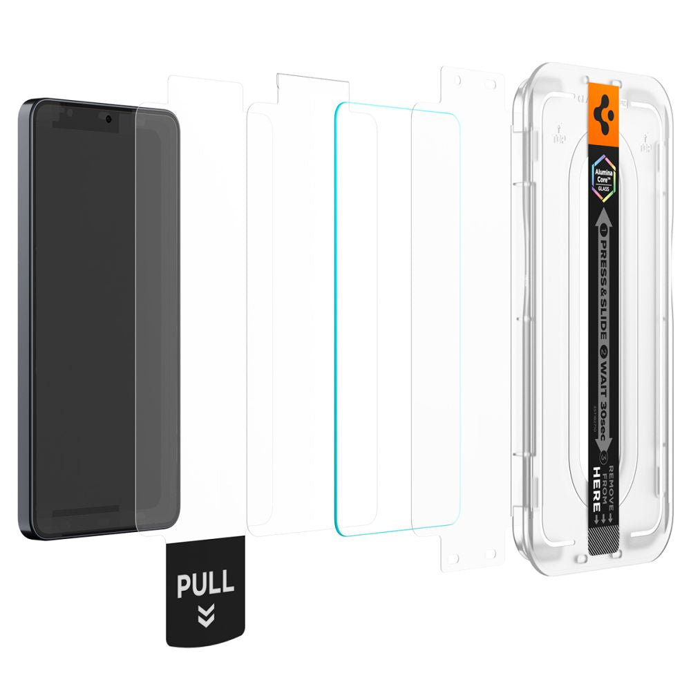 Spigen Glas.tR EZ Fit Pro AC Anti Reflection grūdintas stiklas, 2 vnt., skirtas Samsung Galaxy S26 -- Samsung Galaxy S26