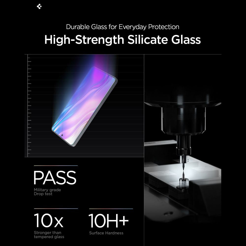 Spigen Glas.tR EZ Fit Pro AC Anti Reflection grūdintas stiklas, 2 vnt., skirtas Samsung Galaxy S26 -- Samsung Galaxy S26