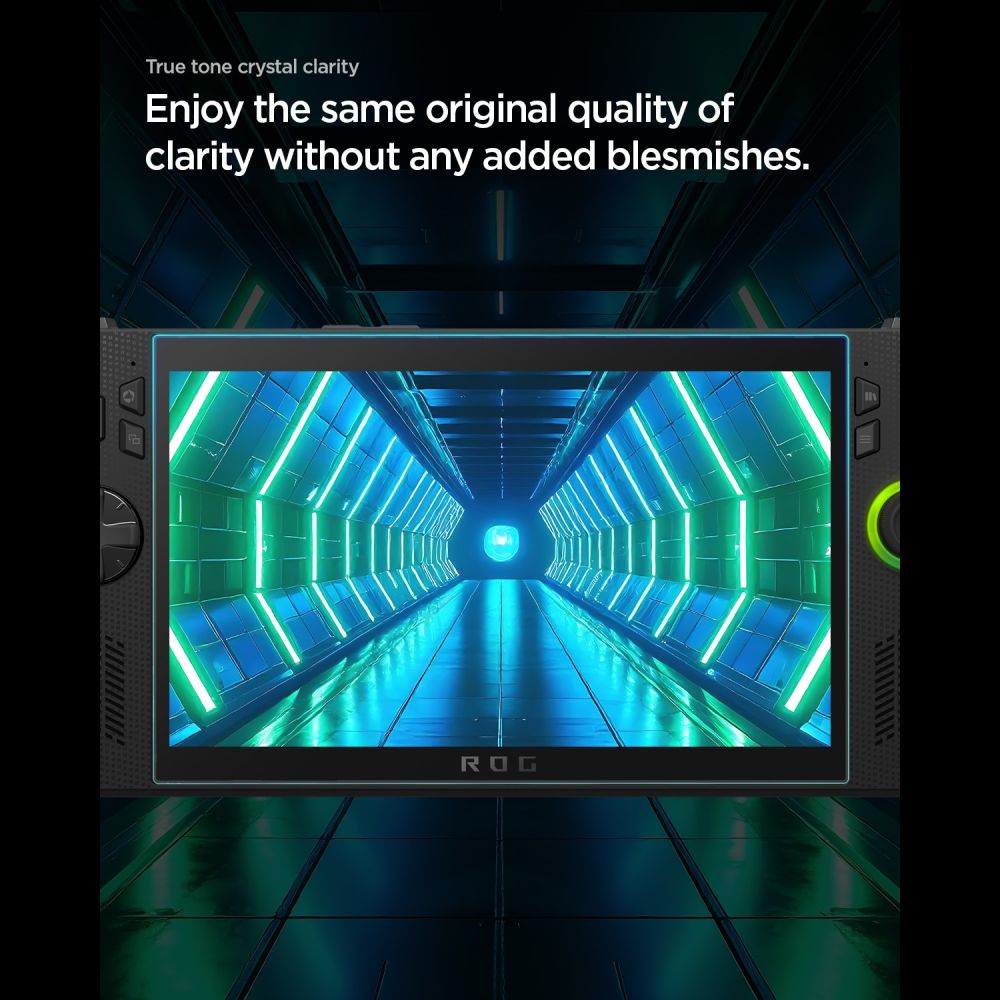 Spigen Glas.tR Slim grūdintas stiklas, 2 vnt., skirtas ROG Xbox Ally X (2024/2025) / ROG Xbox Ally (2025) / ROG Ally...