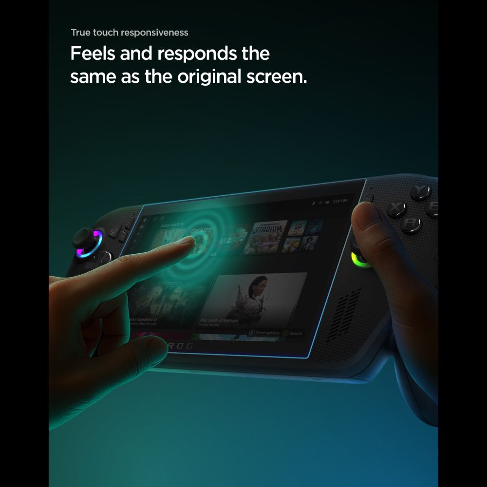 Spigen Glas.tR Slim grūdintas stiklas, 2 vnt., skirtas ROG Xbox Ally X (2024/2025) / ROG Xbox Ally (2025) / ROG Ally...