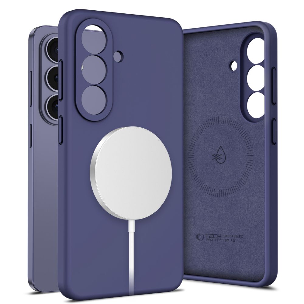 Tech-Protect Silicone MagSafe dėklas Samsung Galaxy S26 - Violetinis -- Samsung Galaxy S26