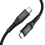 Tech-Protect Ultraboost UB11T USB-C / USB-C PD 240W / QC3.0 Kabelis 100 cm - Juodas -- Cell phone cables