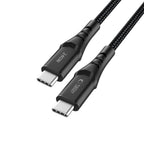 Tech-Protect Ultraboost UB11T USB-C / USB-C PD 240W / QC3.0 Kabelis 100 cm - Juodas -- Cell phone cables