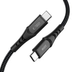 Tech-Protect Ultraboost UB11T USB-C / USB-C PD 100W / QC3.0 Kabelis 100 cm - Juodas -- Cell phone cables