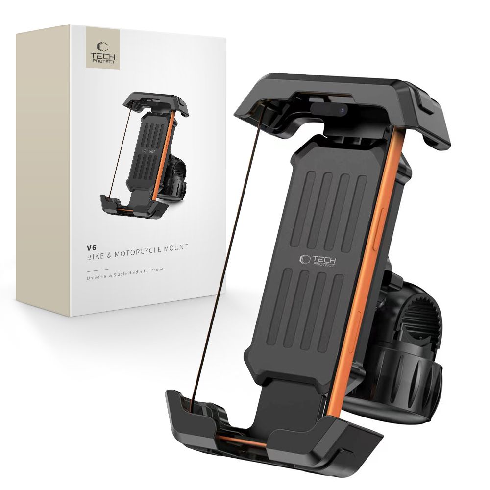 Tech-Protect V6 vairo laikiklis - Juodas -- Cell phone holders