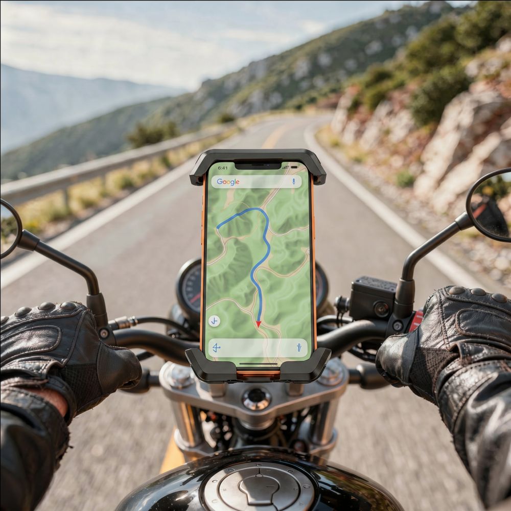 Tech-Protect V6 vairo laikiklis - Juodas -- Cell phone holders