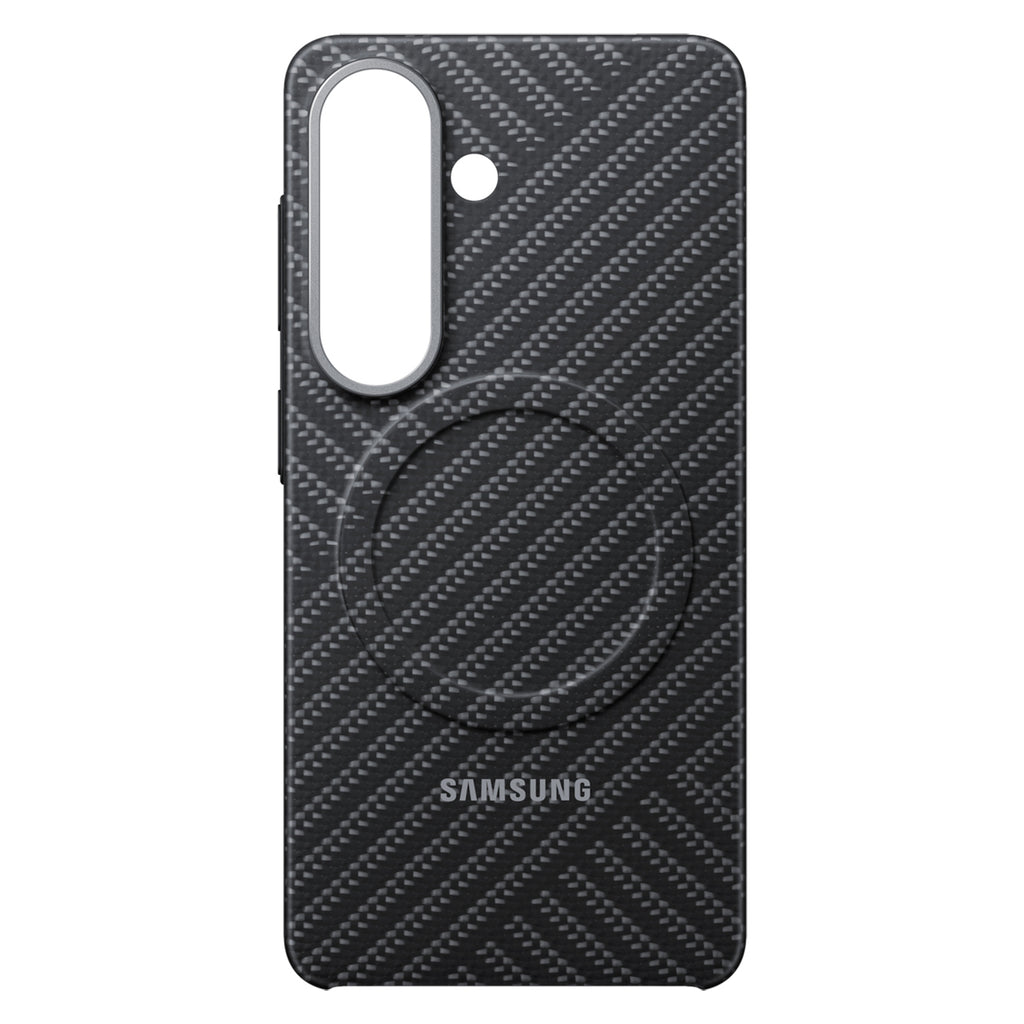 Samsung Carbon Magnet Case, skirtas Samsung Galaxy S26, suderinamas su MagSafe - pilkas -- Samsung Galaxy S26