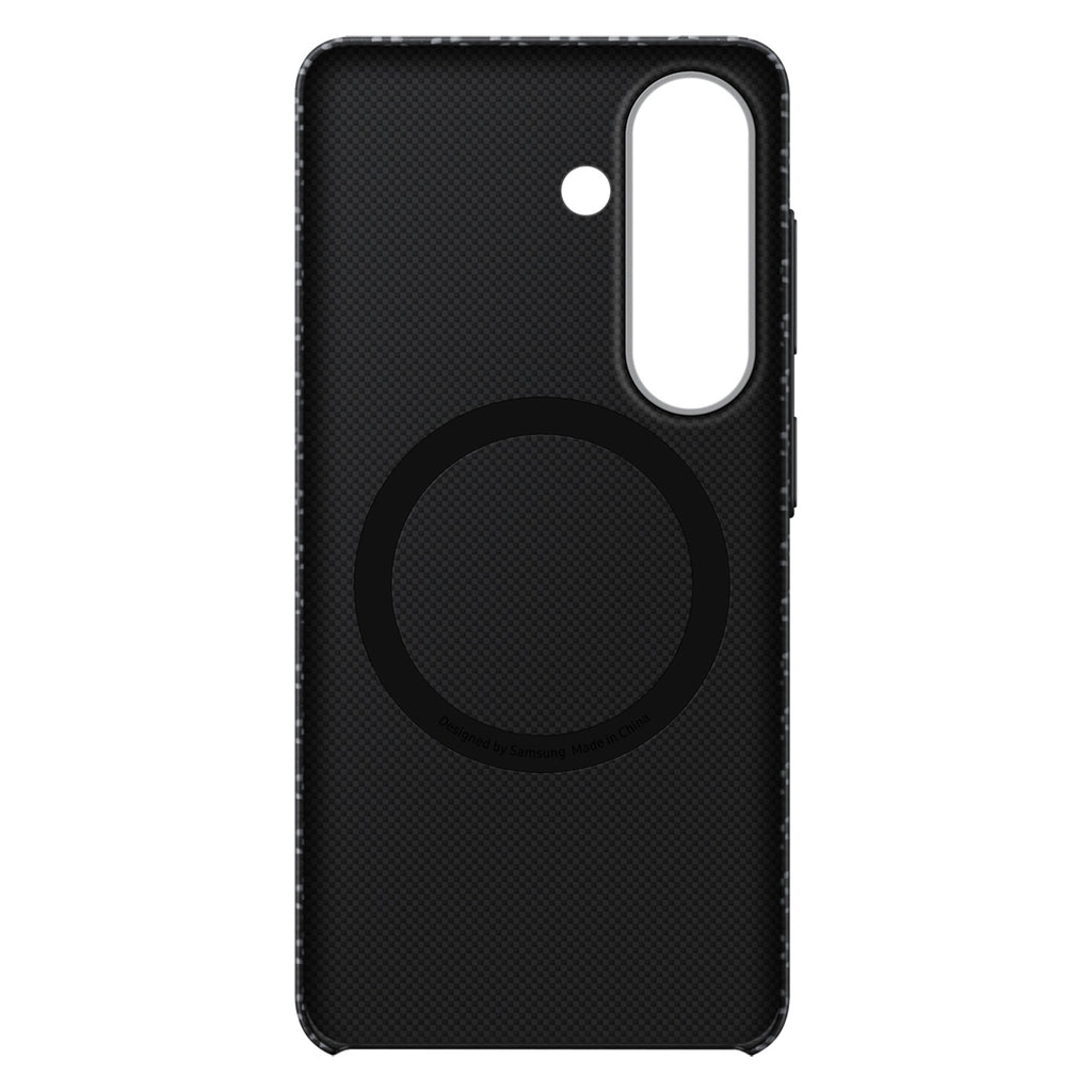 Samsung Carbon Magnet Case, skirtas Samsung Galaxy S26, suderinamas su MagSafe - pilkas -- Samsung Galaxy S26