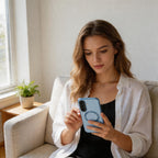 Tech-Protect MagFlex MagSafe dėklas Samsung Galaxy A57 5G - Skaidri mėlyna -- Samsung Galaxy A57 5G