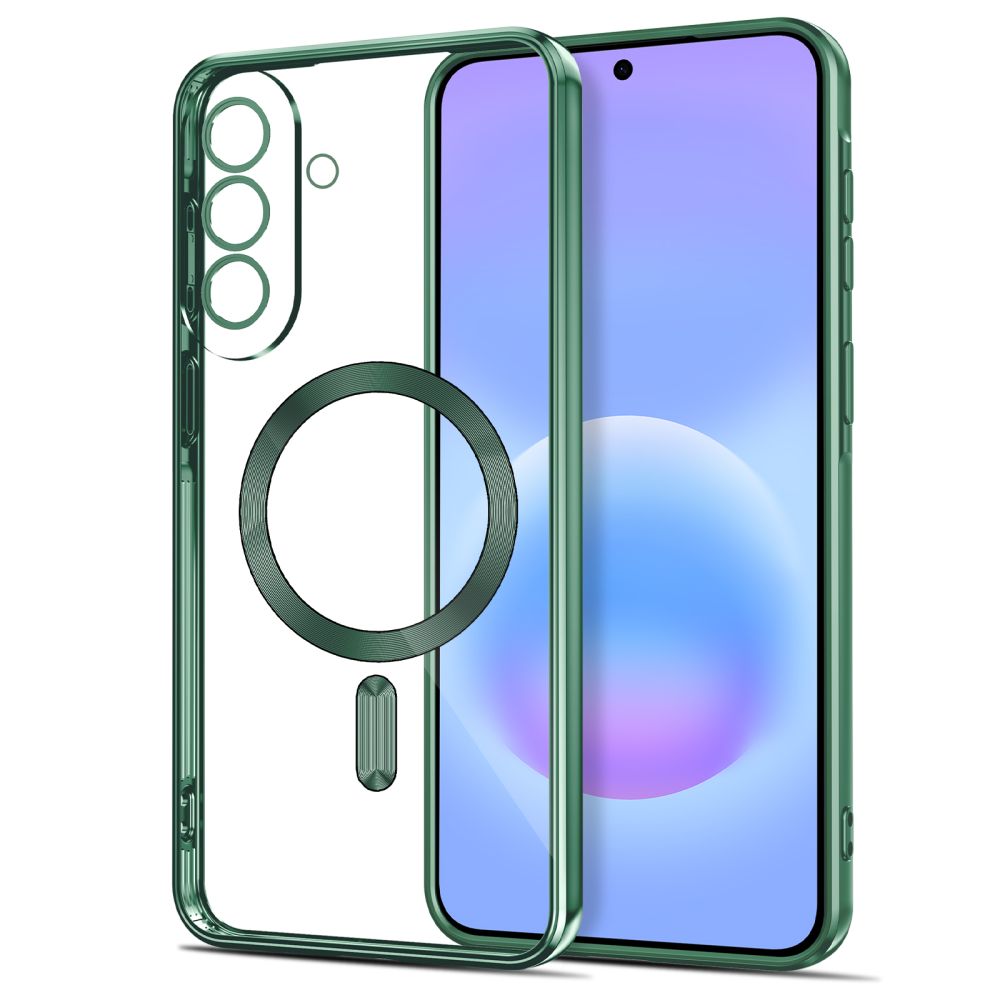 Tech-Protect MagFlex MagSafe dėklas Samsung Galaxy A37 5G - Skaidri žalia -- Samsung Galaxy A37 5G