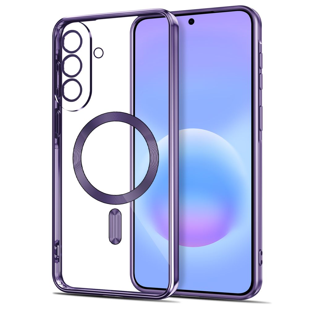Tech-Protect MagFlex MagSafe dėklas Samsung Galaxy A37 5G - Skaidri violetinė -- Samsung Galaxy A37 5G