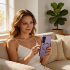 Tech-Protect MagFlex MagSafe dėklas Samsung Galaxy A37 5G - Skaidri violetinė -- Samsung Galaxy A37 5G