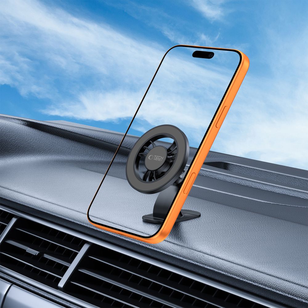 Tech-Protect N56 automobilinis laikiklis prietaisų skydeliui/oro grotelėms - Juodas -- Cell phone holders
