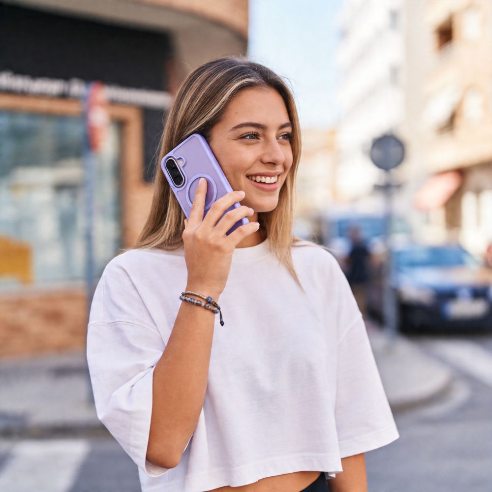 Tech-Protect Magmat MagSafe dėklas Samsung Galaxy A57 5G - Matinė Violetinė -- Samsung Galaxy A57 5G