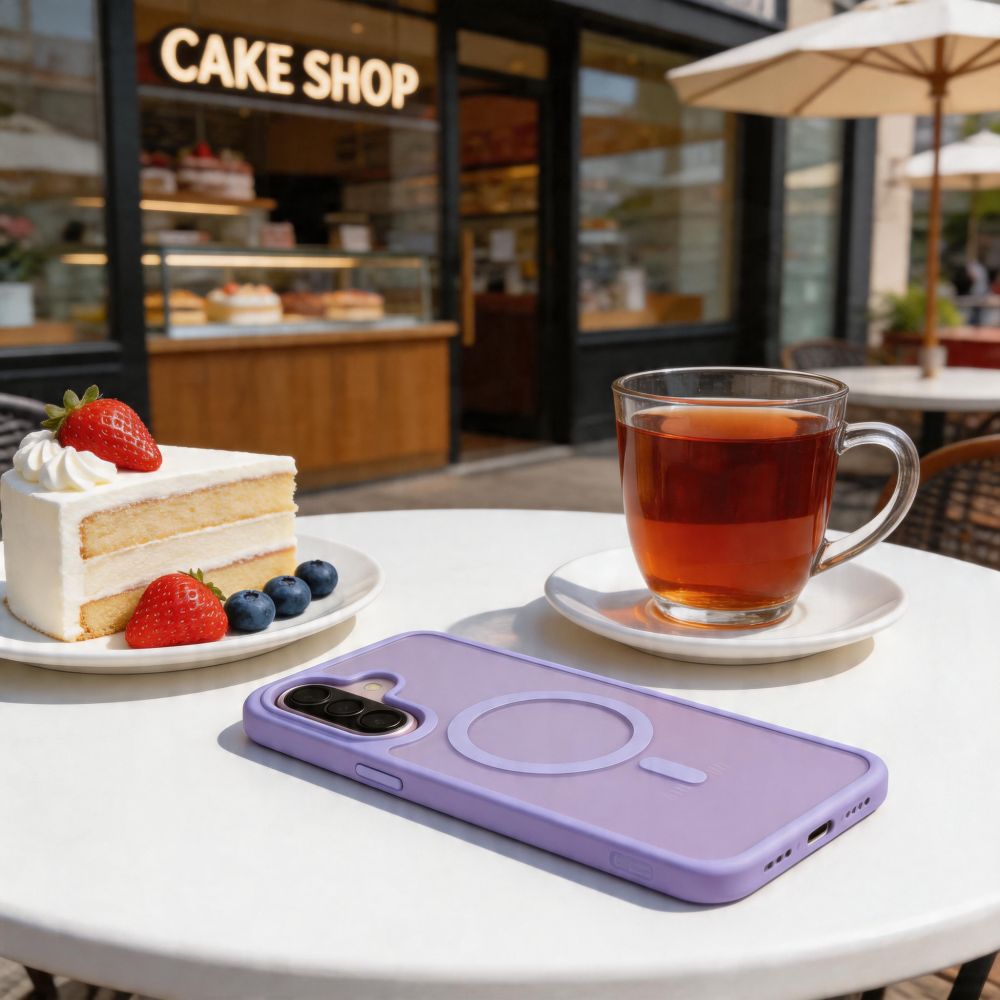 Tech-Protect Magmat MagSafe dėklas Samsung Galaxy A57 5G - Matinė Violetinė -- Samsung Galaxy A57 5G