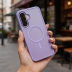 Tech-Protect Magmat MagSafe dėklas Samsung Galaxy A57 5G - Matinė Violetinė -- Samsung Galaxy A57 5G