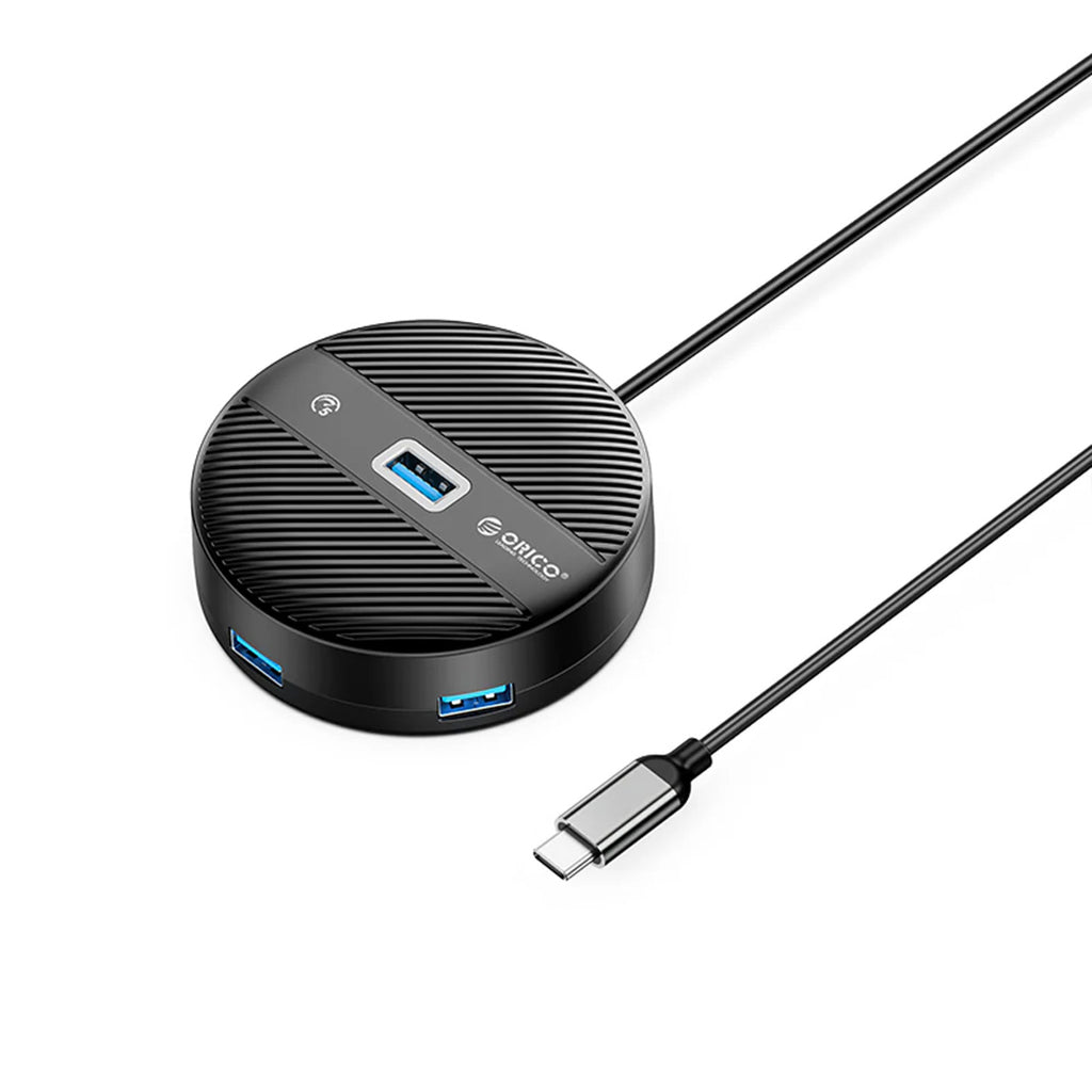 ORICO YS1-C2 4 prievadų USB hub 1x USB-A 3.0 3x USB-A 2.0 0,3 m – juoda -- USB Hubs