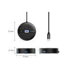 ORICO YS1-C2 4 prievadų USB hub 1x USB-A 3.0 3x USB-A 2.0 0,3 m – juoda -- USB Hubs