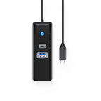 Orico PW3UR25-C3 3-prievadų USB šalintuvas 1x USB-A 3.0 1x USB-C 3.0 1x RJ45 2.5G Ethernet 0,15 m - Juoda -- USB Hubs