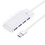 Orico PAPW4A-U3 USB stotelė 4-prievadai 4x USB-A 3.0 1,8 m - balta -- USB Hubs