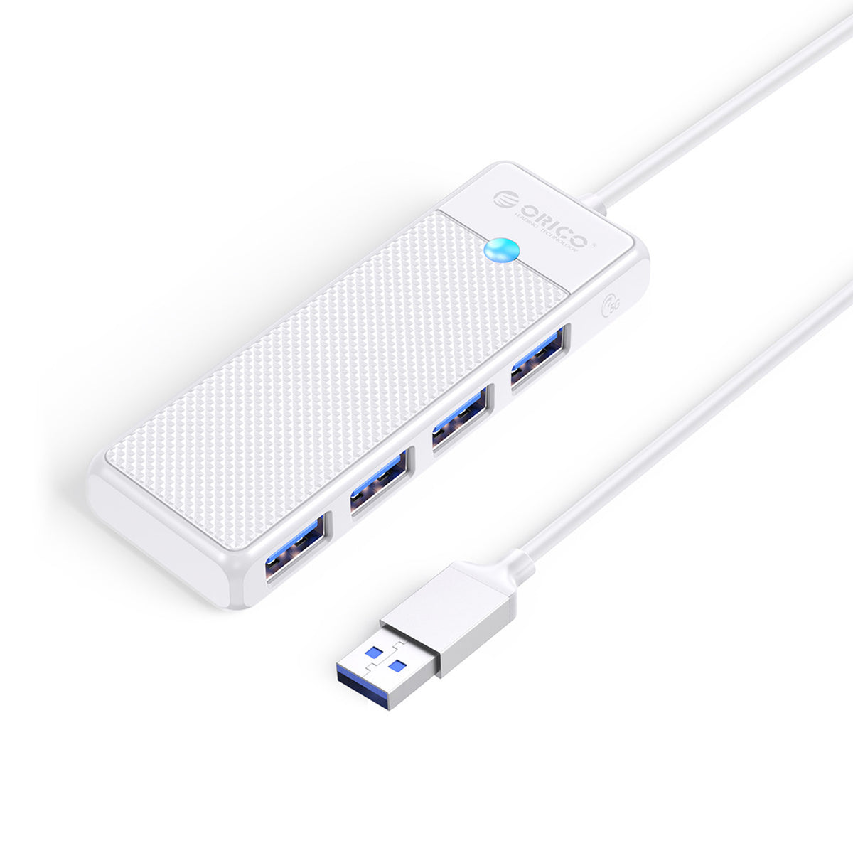 Orico PAPW4A-U3 USB šakotuvė 4-portų 4x USB-A 3.0 1 m - balta -- USB Hubs