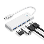 Orico PAPW4A-C3 USB šakotuvė 4-portų 4x USB-A 3.0 1 m - balta -- USB Hubs
