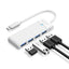 Orico PAPW4A-C3 USB šakotuvė 4-portų 4x USB-A 3.0 1 m - balta -- USB Hubs