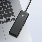 Orico PAPW4A-C3 USB šakotuvas, 4 prievadai, 4x USB-A 3.0, 0.15 m - juodas -- USB Hubs