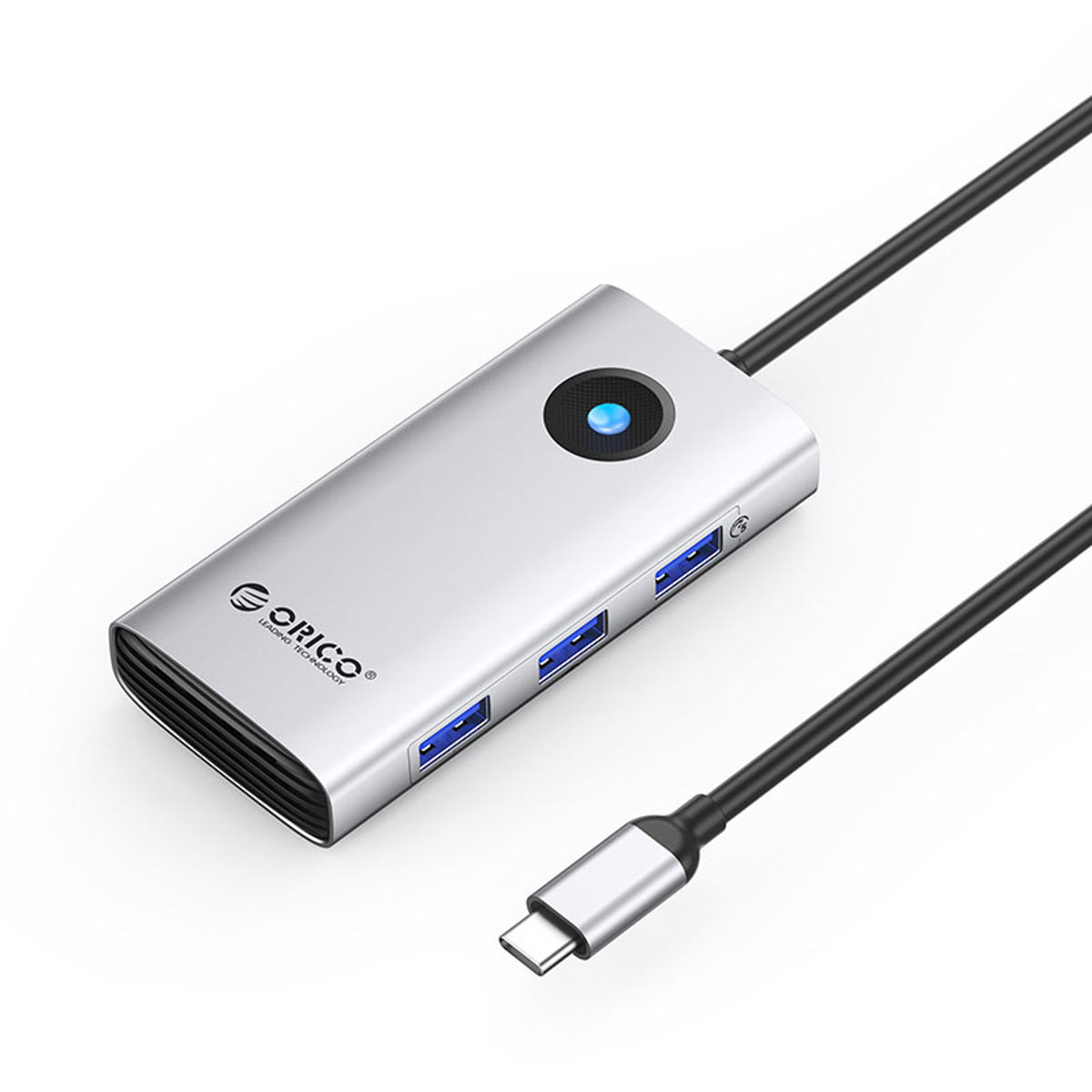 Orico PW11 6in1 USB-C dokinimo stotis 3x USB-A 3.0 1x USB-C PD 100W 1x HDMI 4K 30Hz 1x RJ45 2.5G Ethernet - Sidabrinė --...